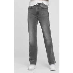 GAP Women's Loose High Rise Washed Black Denim Jeans Size 28 756342-00